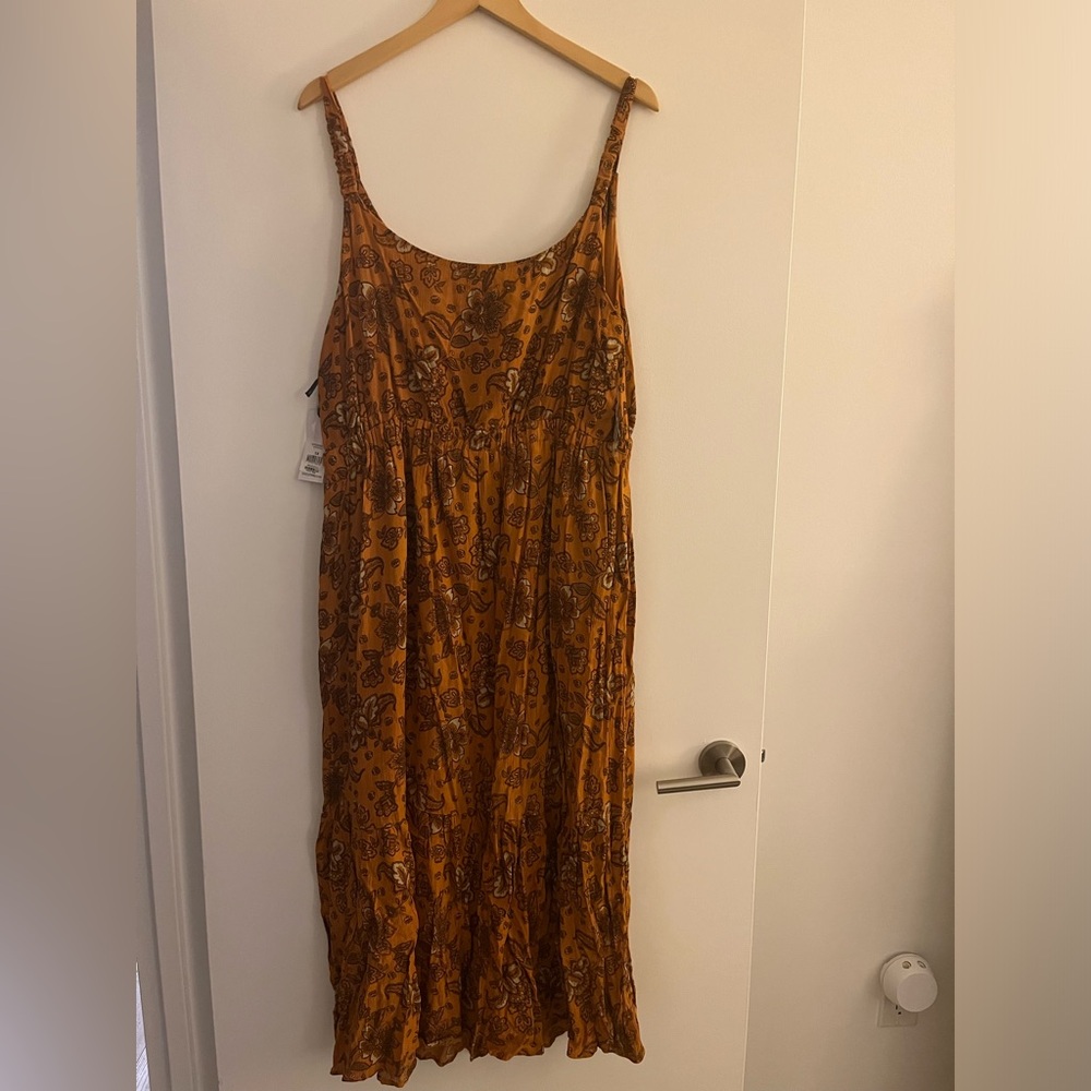 Pretty Terracotta Maxi Dress
